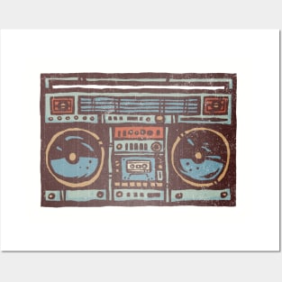 Vintage Boom Box Posters and Art